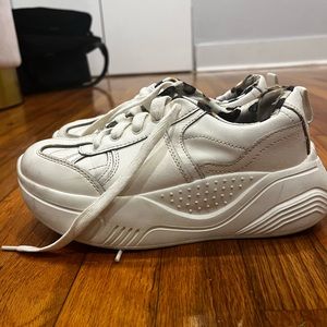 ZARA white platform sneakers size 6